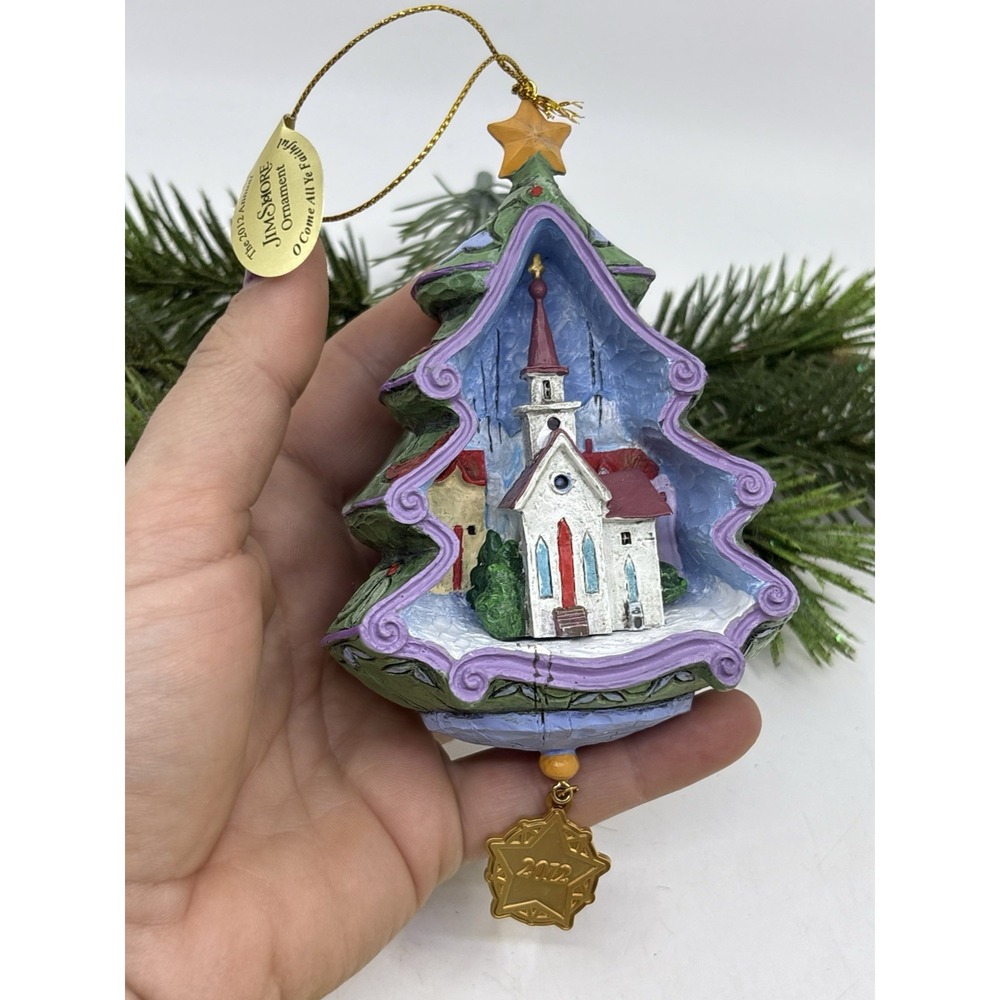 Jim Shore Christmas Ornament 2012 O Come All Ye Faithful Danbury Mint